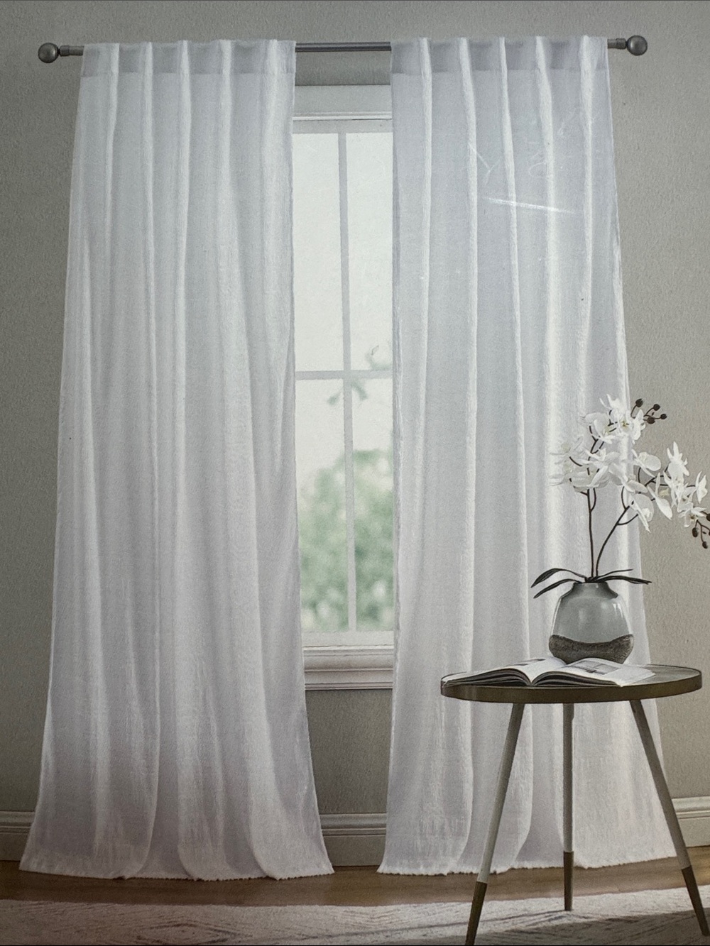 Textured Curtain Panel Set (4)